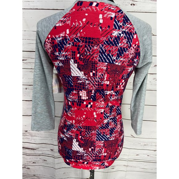 LuLaRoe Size XXS NEW NWT Randy Baseball Raglan Shirt - Picture 3 of 7